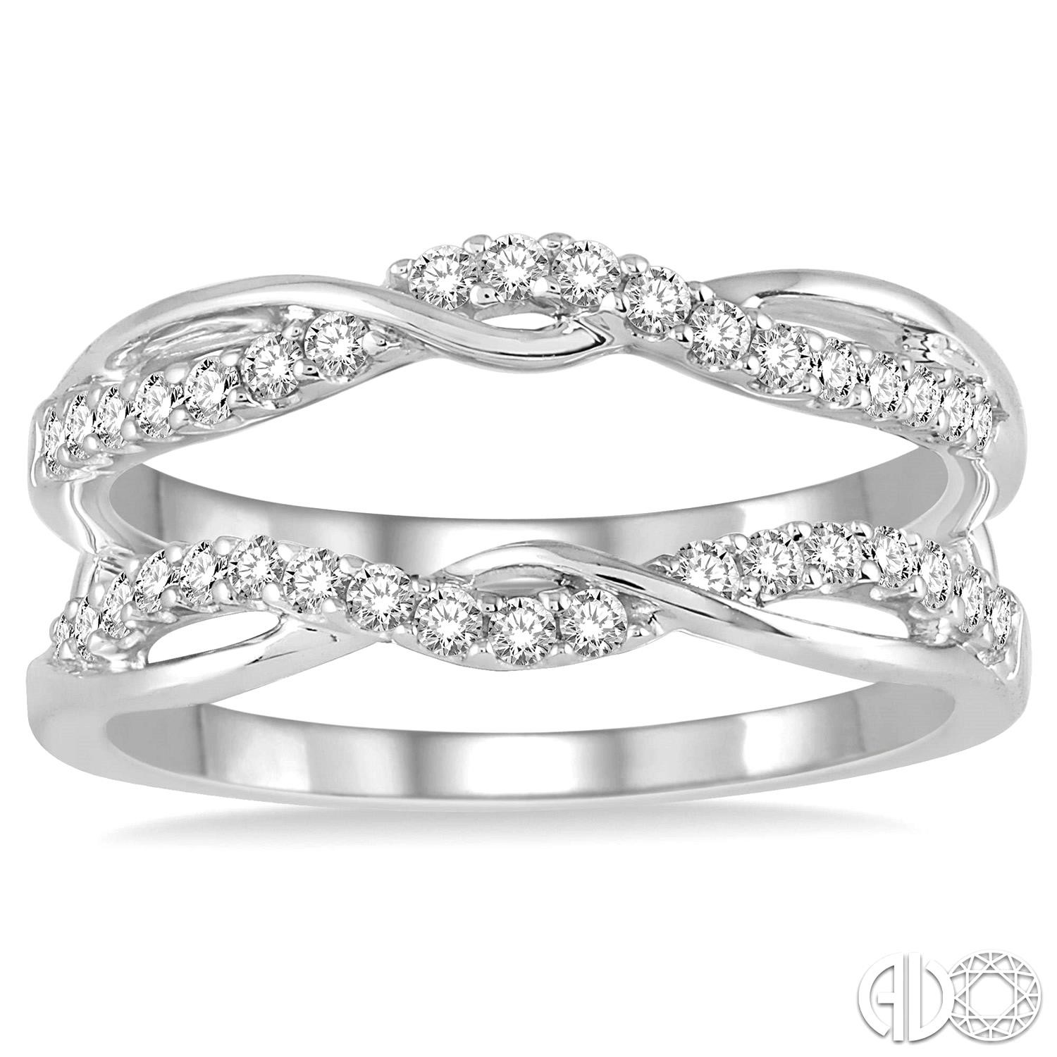 14 Karat White Gold Enhancer With 36=0.39tw Round H/I SI2-3 Diamonds
Ring Size: 6.5
