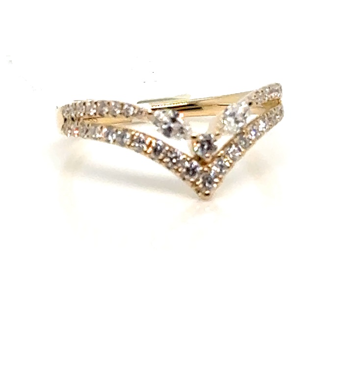 14 Karat Yellow Gold Double 