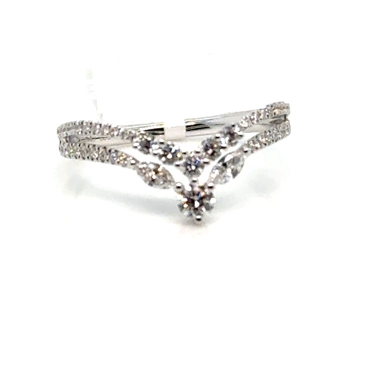 14 Karat White Gold Double 