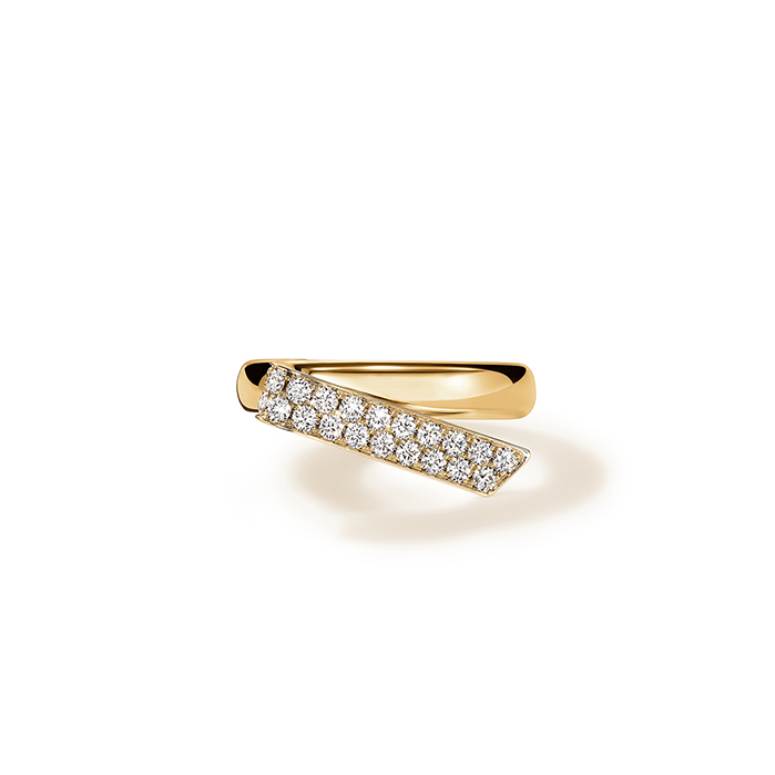 Hearts On Fire 18 Karat Yellow Gold Inside/Out Flip Diamond Ring 0.48 Ct