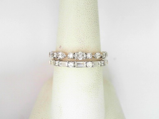 14 Karat Yellow Gold Multi Shaped Diamond Ring 0.94 Cts 
Ring Size: 7.5