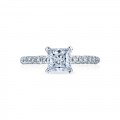 Tacori Platinum Petite Crescent Semi-Mount Engagement Ring With 0.34 Total Diamond Weight