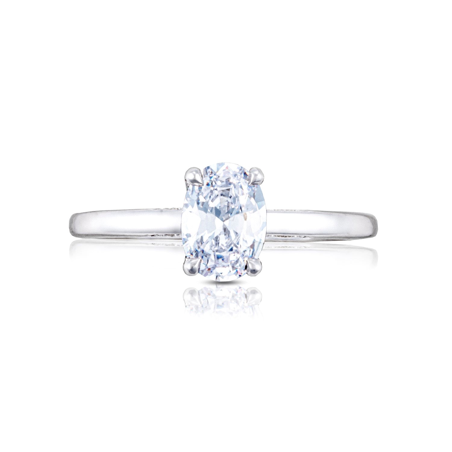 Tacori Platinum Diamond Simply Tacori Semi-Mount Engagement Ring 0.09Total Diamond Weight