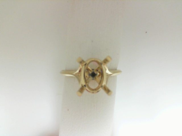 Gabriel & Co 14 Karat Yellow Gold Split Shank Engagement Ring Settting
size 6.5