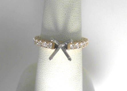 14 Karat Yellow/White Semi-Mount Ring With Round Brilliant Diamonds 0.87Tw
Ring Size: 6.25