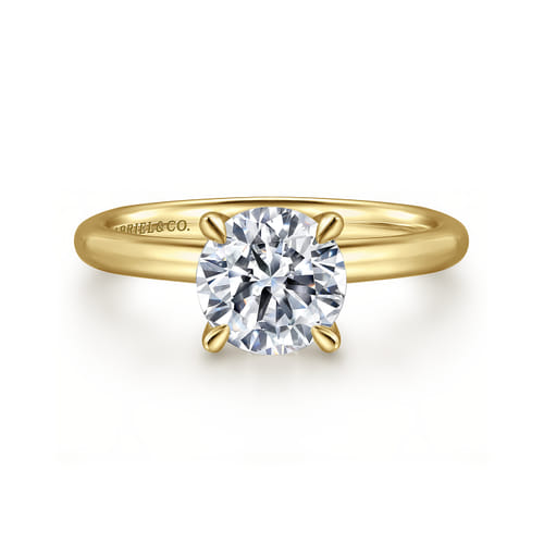 Gabriel & Co 14 Karat Yellow Gold Round Brilliant Cut Solitaire Engagement Ring
Ring Size: 6.5