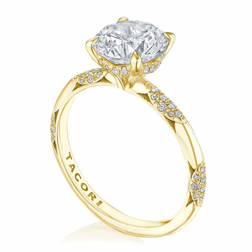 Tacori 14 Karat Yellow Gold Founder's Collection Round Solitaire Engagement Ring 0.19 Ct
Size 6.5
