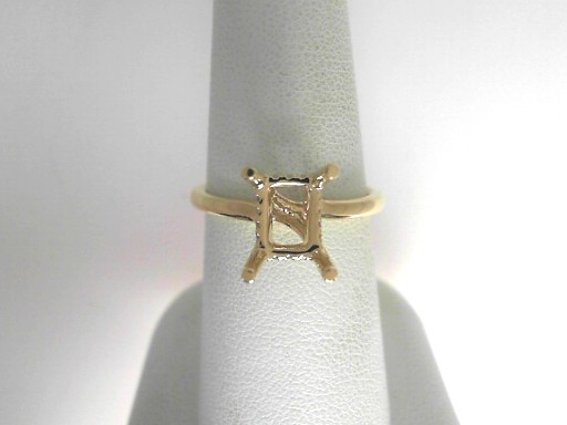 14 Karat Yellow Gold Semi-Mount  With 14=0.07Tw Round Diamonds
Ring Size 6.5