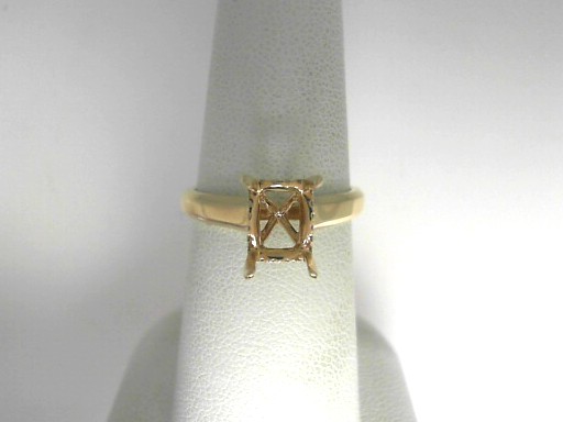 14 Karat Yellow Gold  Semi-Mount With 20=0.07Tw Round Diamonds 
Ring Size 6