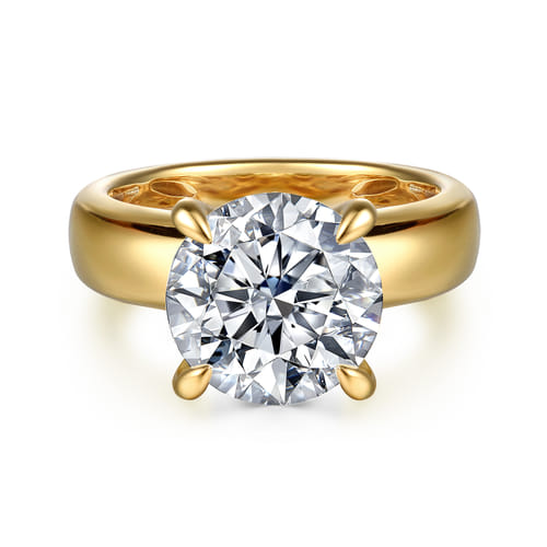 Gabriel & Co 14 Karat Yellow Gold Round Diamond Engagement Ring 0.12 Cts
Ring Size: 6.5