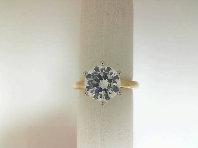 Verragio 14 Karat Yellow And White Gold Tradition Solitaire 0.03 ct 
size 6.5