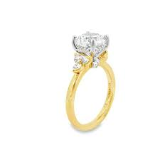 Verragio 14 Karart Yellow And White Gold Couture Diamond Enagement Ring 0.46 Ct 
Size 6.5