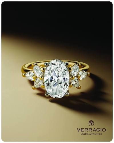 Verragio 14 Kt Yellow And White Gold Renaissance Marquise Diamond Engagement Ring 0.38 Ct 
size 6.5