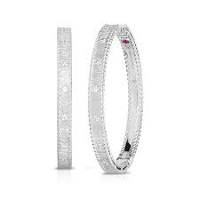 ROBERTO COIN 18K SYMPHONY PRINCESS DIAMOND EARRINGS