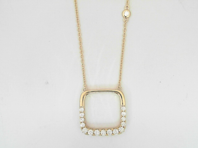 14 Karat Yellow Gold Round Brilliant Cut Diamond Pendant 0.40 Cts
Length: 16 - 18 Inch