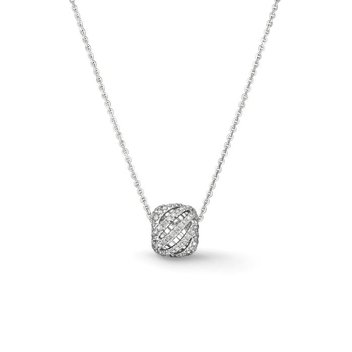 Hearts On Fire 18 Karat White Gold Vela Ethereal Diamond Pendant 0.75 Ct
18 Inch