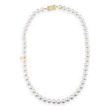 Mikimoto  Akoya Cultured Pearl 6.5-7mm,A Quality Strand Necklace with 18kYellow Gold Clasp-18 inch(U70118K)