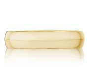 Tacori 14 Karat Yellow Gold 5.0 Mm Satin Top Classic Band 
size 10.5