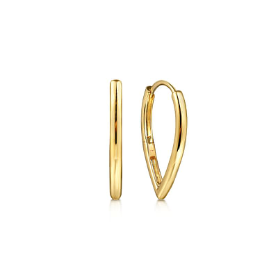 Gabriel & Co14 Karat Yellow Gold Classic Teardrop Hoop Earrings
