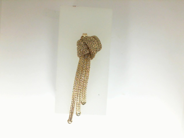 ESTATE  Yellow Gold 14 Karat mesh dangle Earrings