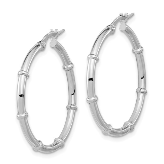 14 Karat Yellow Gold 2.0 mm Fancy Hoop Earrings