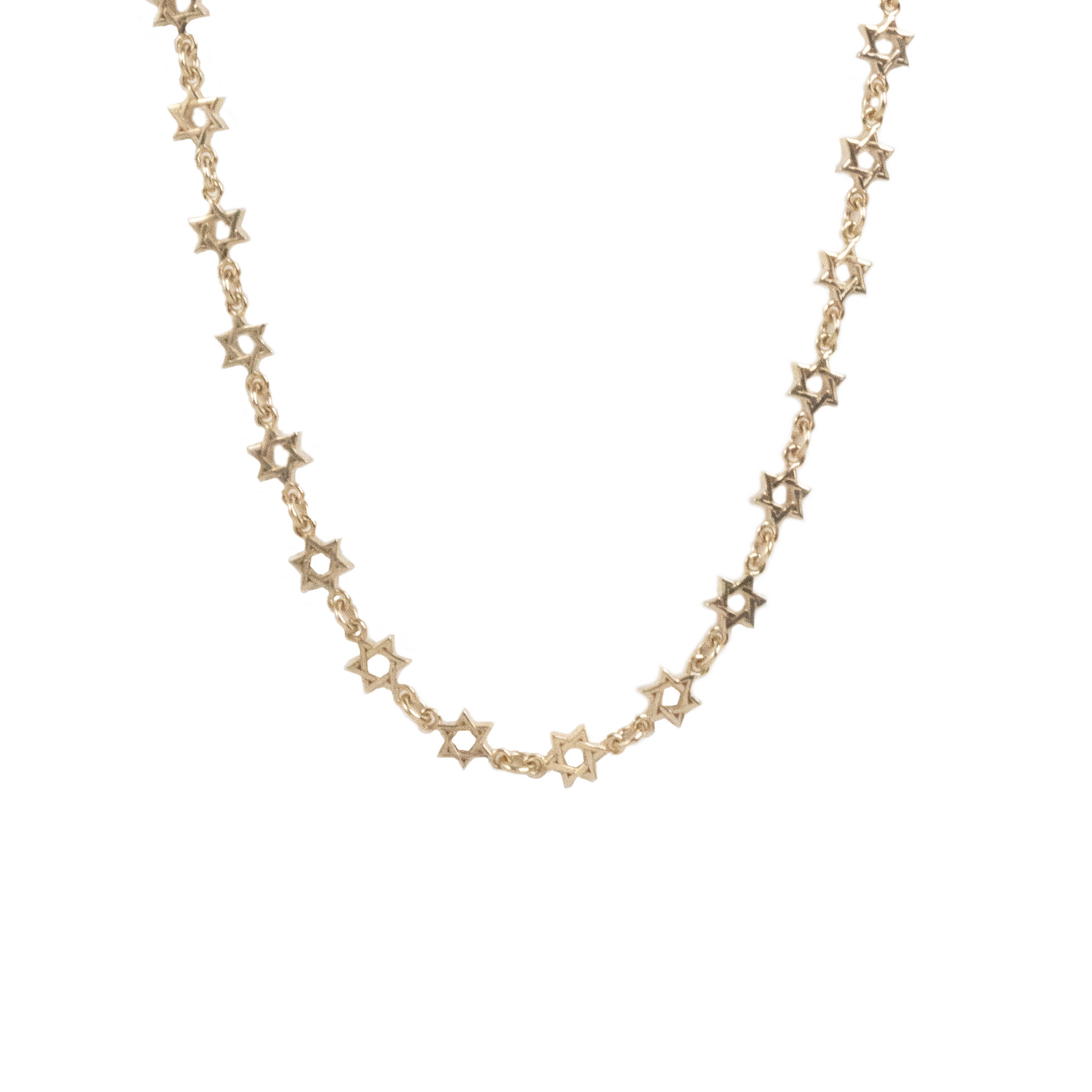 King Baby 10 Karat Yellow Gold Star Of David Chain Necklace
Length: 24 inch