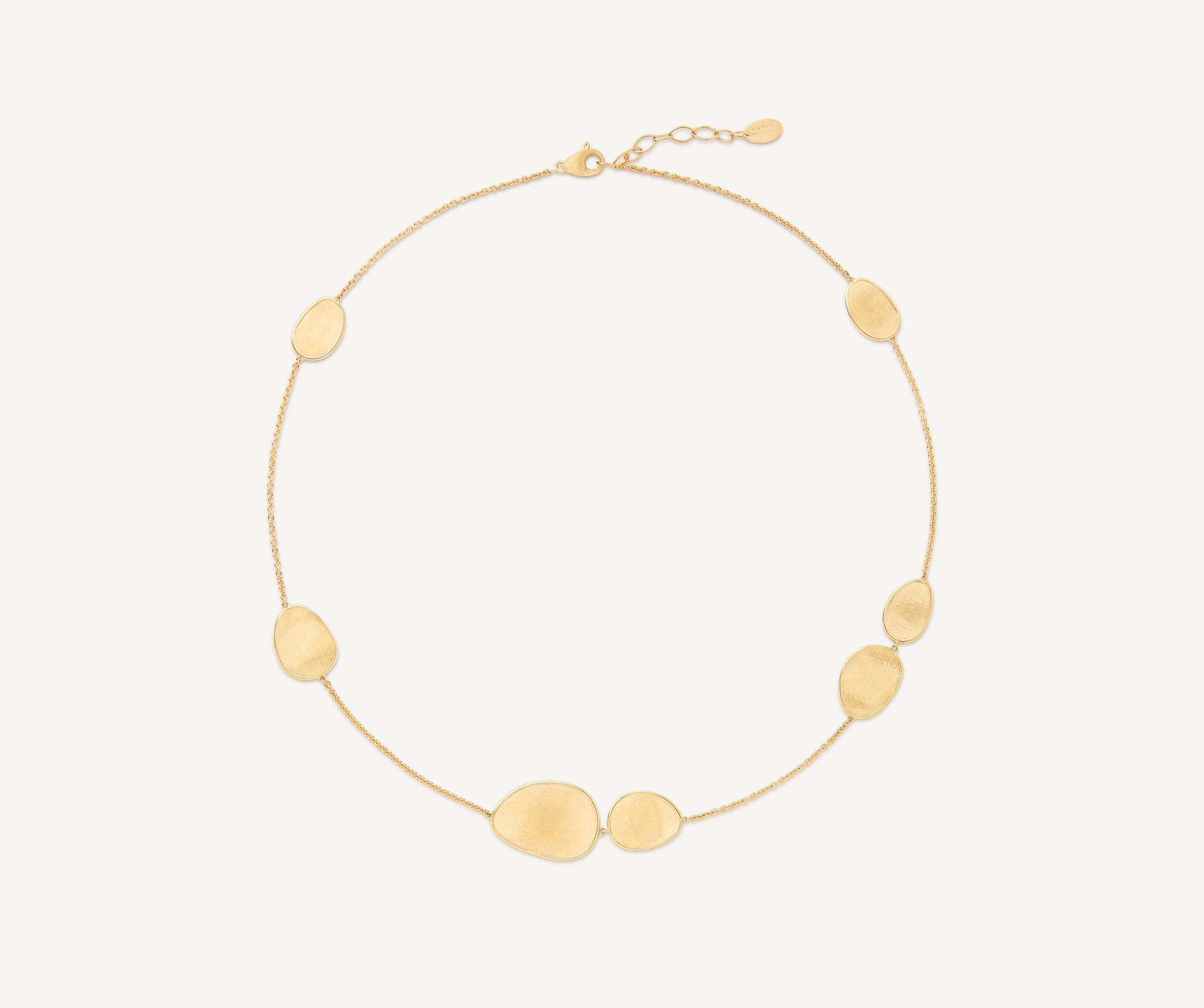 Marco Bicego 18 Karat Yellow Gold Lunaria Small Petal Station Necklace
16.5 Inches wihth extender