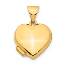 Yellow Gold 10 Karat locket  Pendant on 10 kt chain
