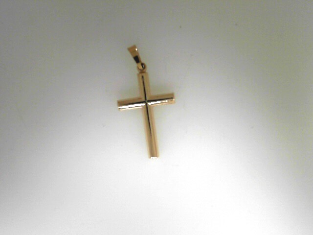 Estate14kt Yellow Gold Polished Cross  Charm (AS IS)