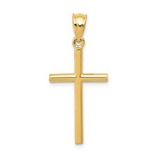 14 Karat Yellow Gold Cross