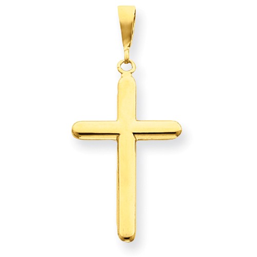 14 Karat Yellow Gold Polished Cross Charm
43x20mm