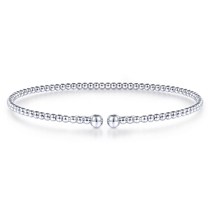 Gabriel & Co 14 Karat White Gold Bujukan Bangle
size 5.5