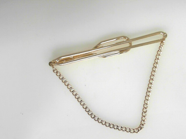 Estate14 Karat Yellow Gold Tie Bar With Chain
AS IS