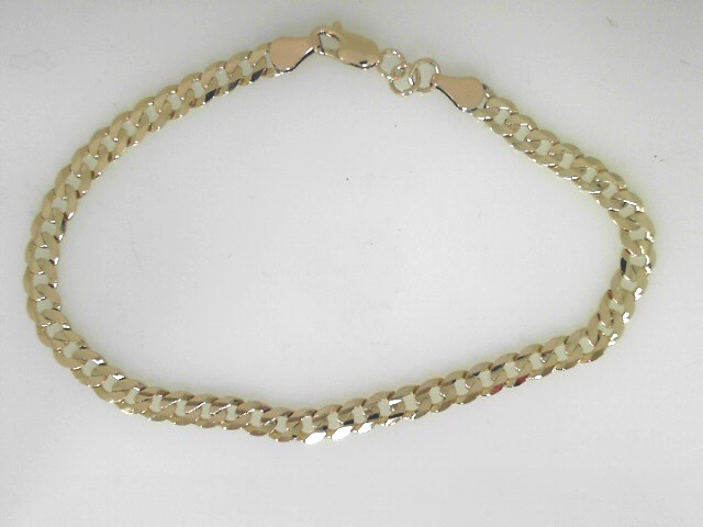 Estate 14 Karat Yellow  Curb Gold Chain Chain (AS IS)
Length: 9