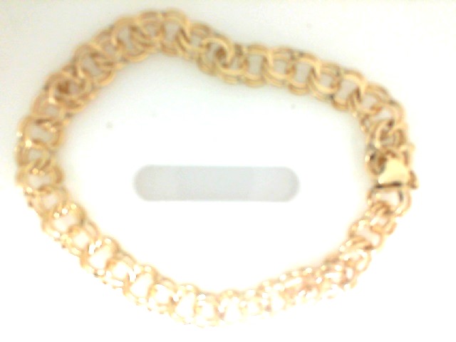 Estate14 Karat Yellow Gold Charm Bracelet (AS IS)
Length: 7