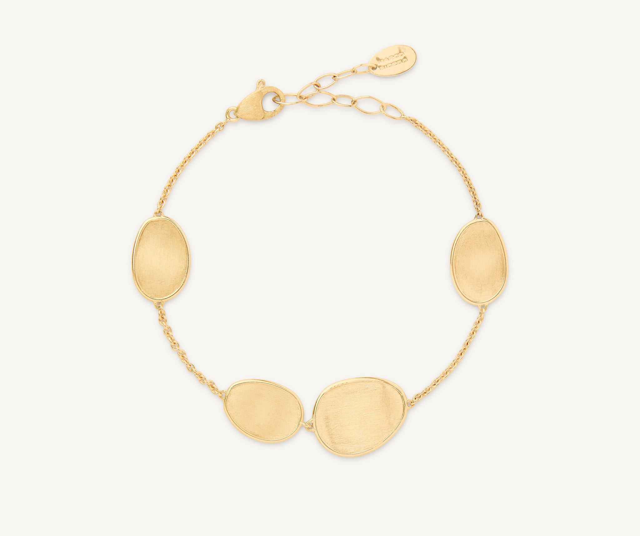 Marco Bicego 18 Karat Yellow Gold Lunaria Petal Station Bracelet
7 inch