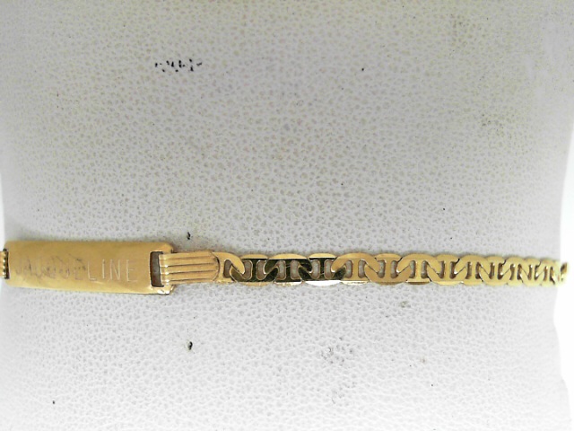 Estate  Yellow Gold 14 Karat 5.75 Inch ID  Bracelet