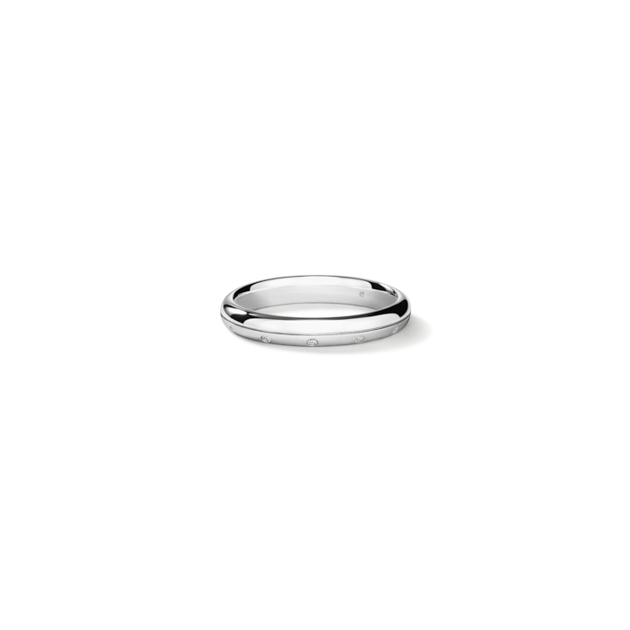 Hearts On Fire Platinum Multi Diamond 0.11 ct  Love Satin/High Polish Band 
size 6.5