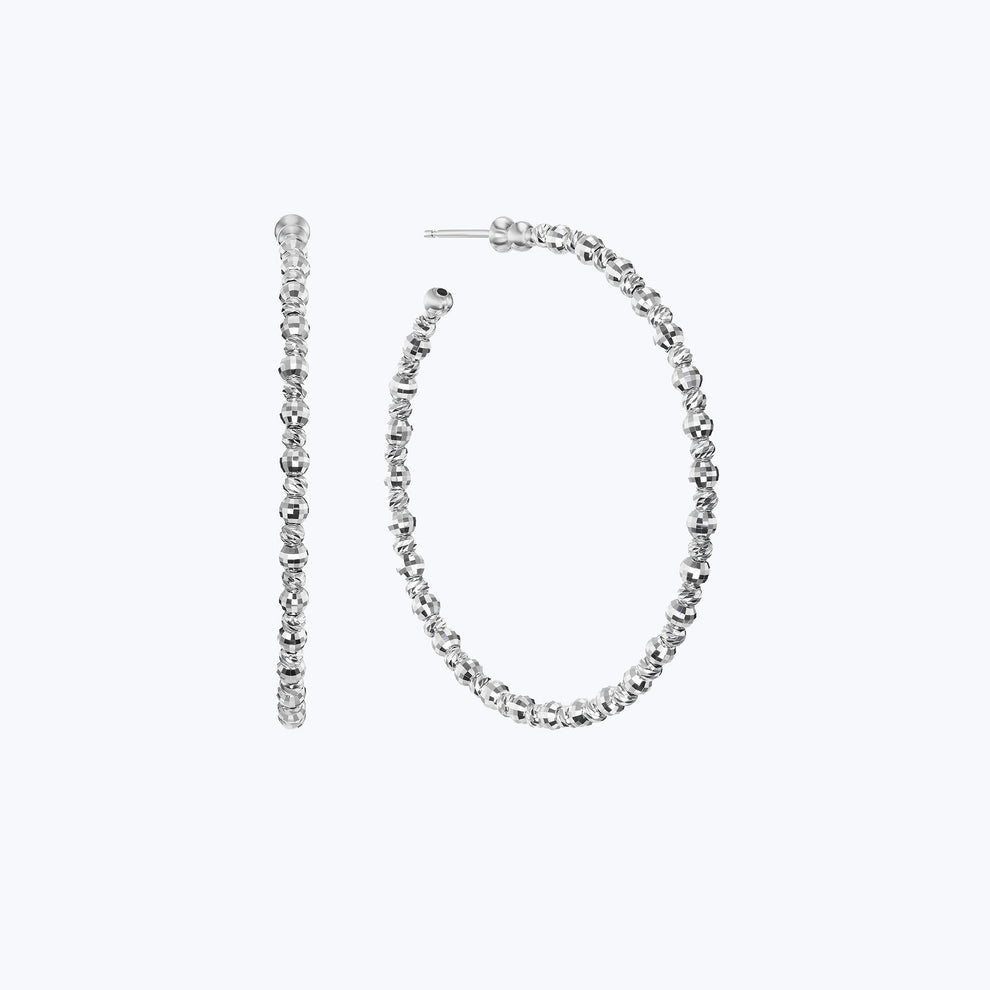 Platinum Born Medium Limitless Hoop Earring