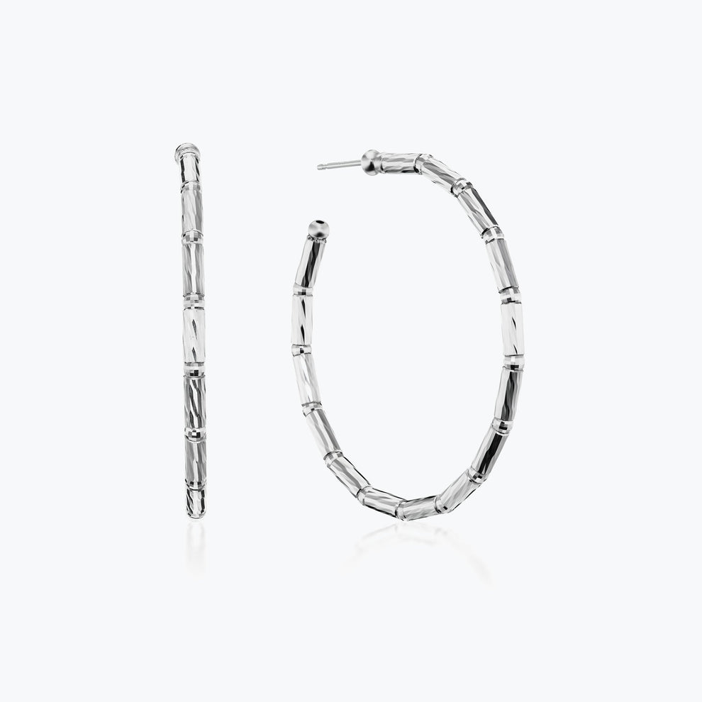 Platinum Born Helios Reflection Hoops
