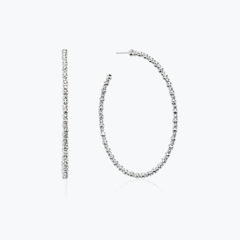Platinum Born Large Limitless Hoop Platinum Earring