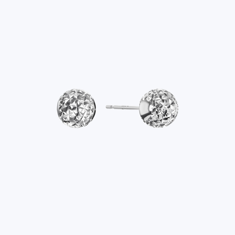 Platinum Born Large Lunar Platinum Studs 6.4Mm