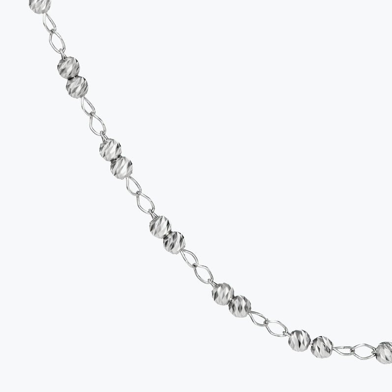 Platinum Born Twilight Adjustable Length Platinum Necklace
17 .5 Inch
