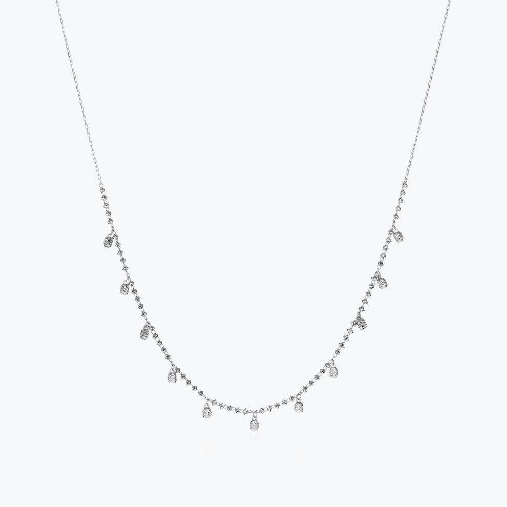 Platinum Born Aurora Adjustable To Choker Necklace
14-18 Inch