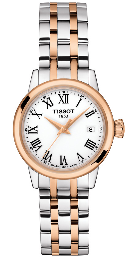 TISSOT CLASSIC DREAM LADY QUARTZ (T129.210.22.013.00)
 28mm/316L stainless steel case with rose gold PVD coating