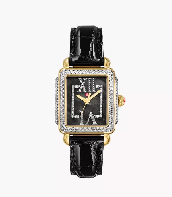 Michele Deco Madison Mid Pavé Roman Black Watch (MWW06G000050)
