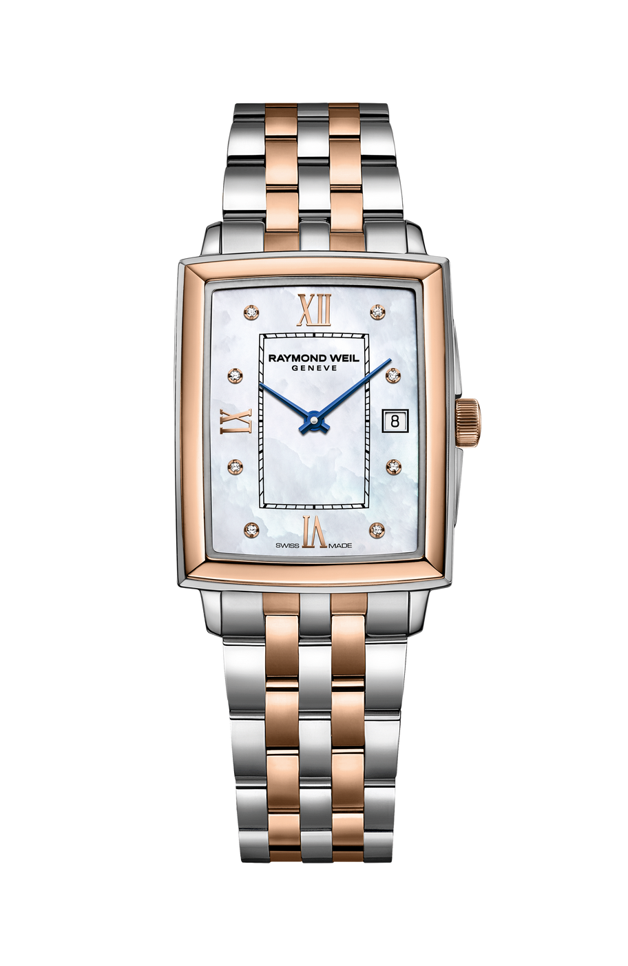 Raymond Weil Stainless Steel And Rose Toccata Square Watch 25Mm (5925-SP5-00995)