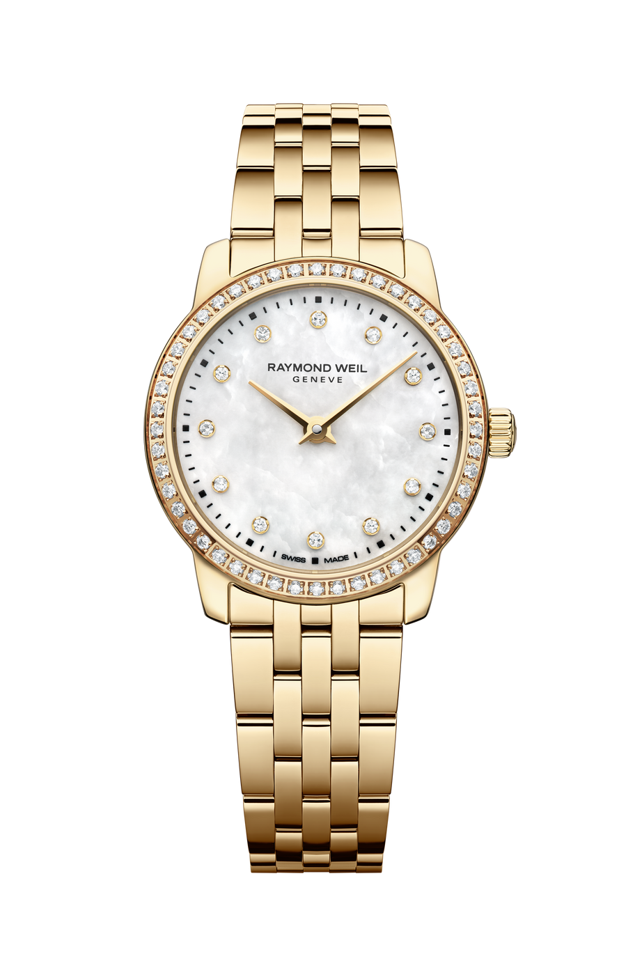 Raymond Weil Toccata Classic Stainless Steel w/Gold PVD 24 mm MOP Watch (5024-PS-97081)