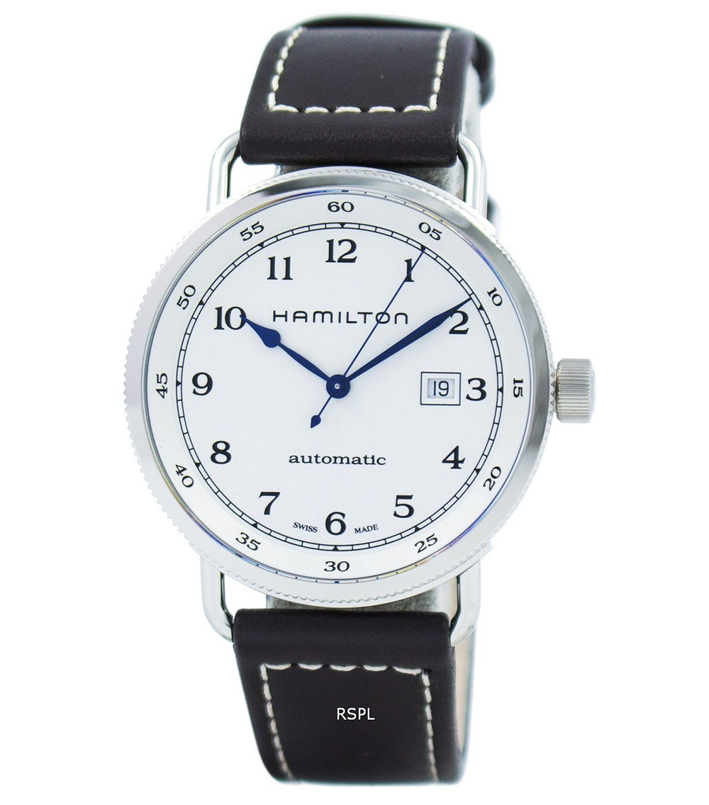 Hamilton Stainless Steel 43mm Khaki Navy Pioneer Automatic Watch