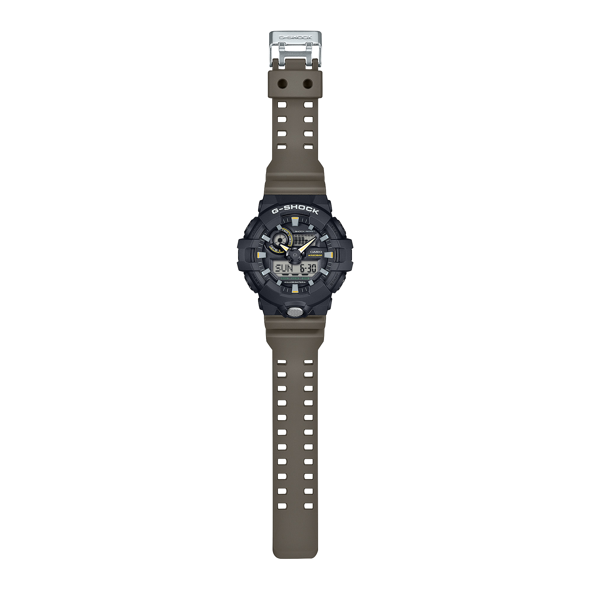 Casio G-Shock Utilitarian Style Analog-Digital Olive Green